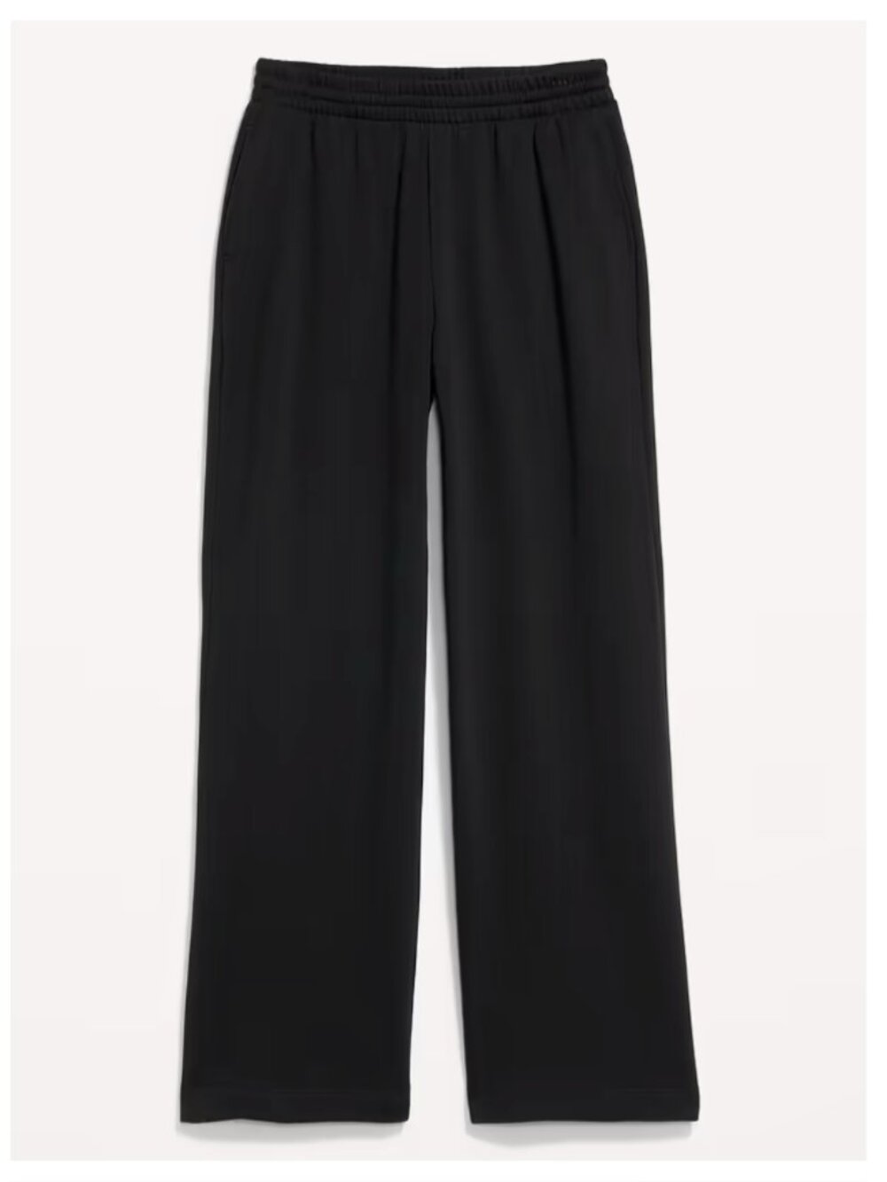 Old Navy High-Waisted SoComfy Wide-Leg Sweatpants Black | Medium